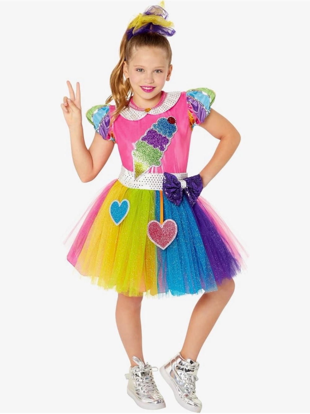 Rubies XOMG POP! ~ Ice Cream Girl Costume for Kids, Girl's ~ Size 8-10 New